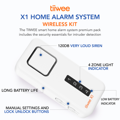 tiiwee X1 Starterkit with 2 door and window sensors