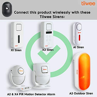 tiiwee Outdoor IP54 PIR Motion Sensor for the Tiiwee Home Alarm System - Black