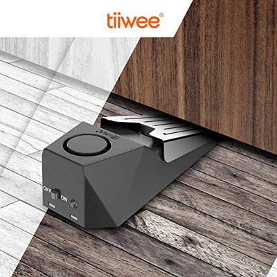 tiiwee Portable Door Stopper Wedge Alarm including Batteries